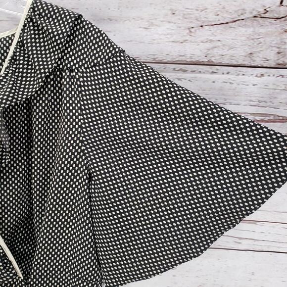 Who What Wear Polka Dot Ruffle Cap Sleeve Wrap Dress Size XL - Picture 7 of 12